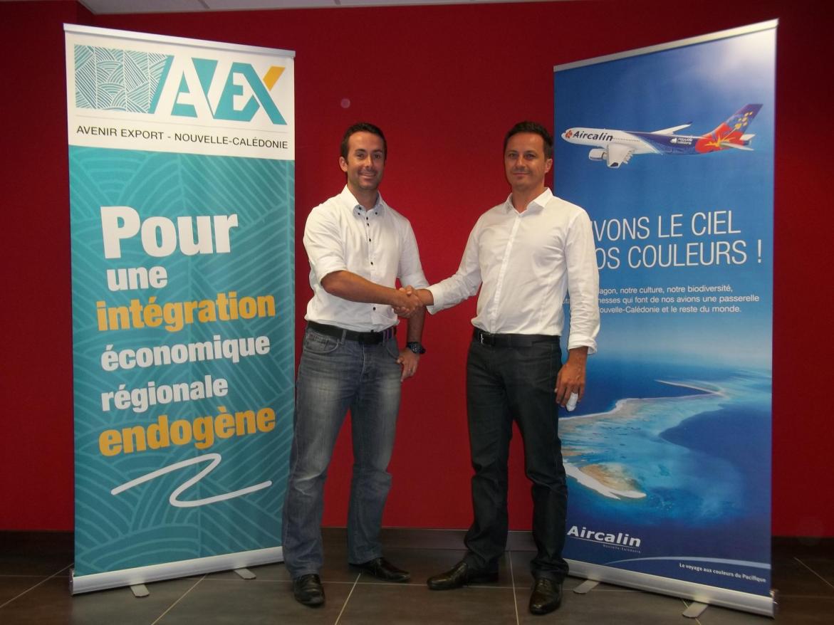 Signature de convention avec Aircalin en janvier 2016